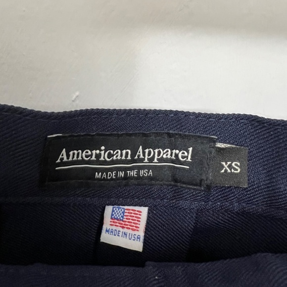 American Apparel Pleated Navy Tennis Skirt (xs) - Picture 2 of 3